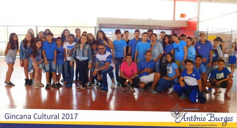 EDUCANDÁRIO ANTÔNIO BURGOS REALIZOU ANIMADÍSSIMA GINCANA CULTURAL A programação aconteceu nesta quarta, 16 de agosto, na Quadra Poliesportiva Pele Bronzeada. Alunos e professores do 6º ano ao ensino