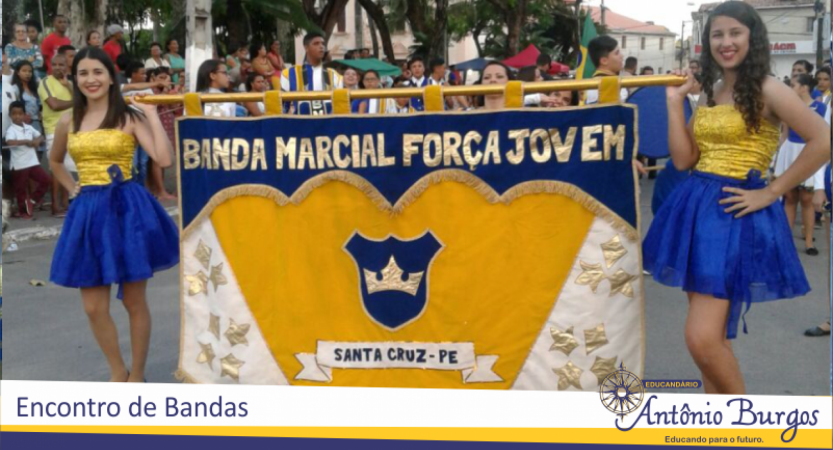 BANDA MARCIAL DO EDUCANDÁRIO ANTÔNIO BURGOS DEU SHOW NESTE FINAL DE SEMANA EM ENCONTRO DE BANDAS E FANFARRAS O evento aconteceu no último domingo 15 de outubro. O 15º Encontro de bandas e fanfarras aconteceu em Ipojuca-PE em comemoração aos
