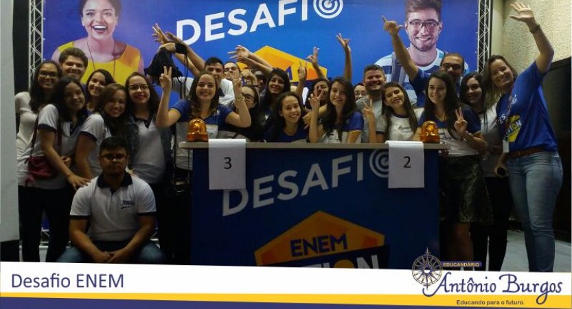 ALUNOS DO ENSINO MÉDIO DO EDUCANDÁRIO ANTÔNIO BURGOS PARTICIPARAM DO DESAFIO ENEM O evento realizado pelo Centro Universitário Devry Unifavip, aconteceu nesta sexta-feira, 21 de outubro, no Teatro Shopping Difusora em Caruaru –