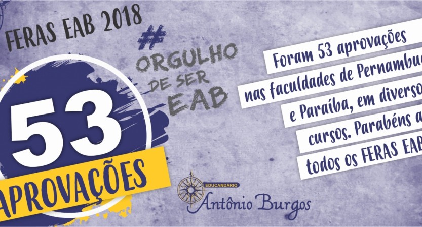 ESCOLA DE RESULTADOS O Educandário Antônio Burgos dispõe de processos específicos pautados na preparação dos alunos para os exames
