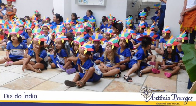 ALUNOS DO EDUCANDÁRIO ANTÔNIO BURGOS PARTICIPAM DE ATIVIDADES E REFLEXÕES SOBRE O ÍNDIO Foi um dia riquíssimo de aprendizagens, onde os alunos conheceram algumas das contribuições indígenas para o enriquecimento