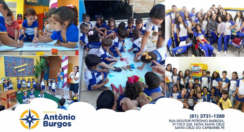 ESCOLA ANTÔNIO BURGOS: UM DIRECIONAMENTO PARA CADA FASE DO SEU FILHO A EAB conta com uma estrutura pensada para atender as necessidades de cada faixa etária, com o cuidado e o compromisso de formar alunos com lições não apenas para as salas de aula, mas